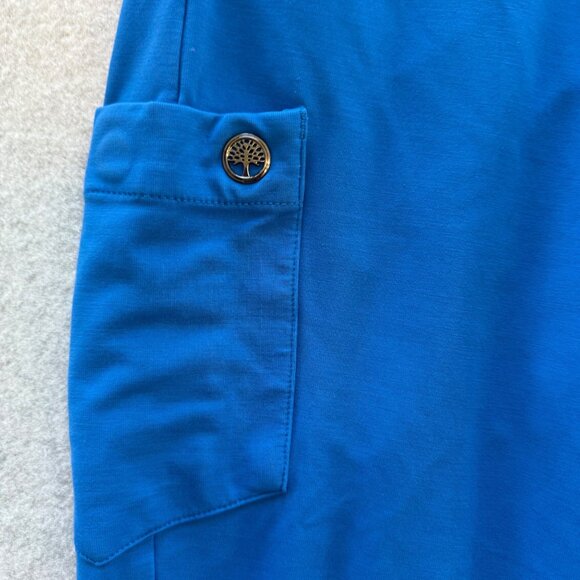 Onyx By Healing Hands Athena Style 9401 Womens Scrub Pants Blue Medium Stretch F - Picture 3 of 7